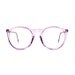 Violet transparent Round Vintage Eyeglasses