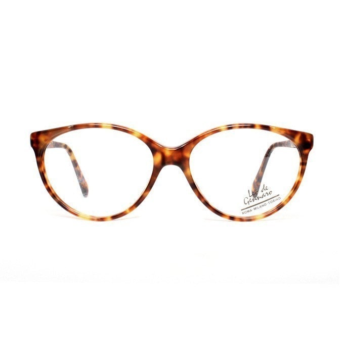 Vintage Brown Tortoise Cateye Eyeglasses Leo De Gennaro 3153