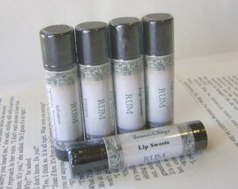 Rum Lip Balm, Shea and Cocoa Butter Beeswax Balm