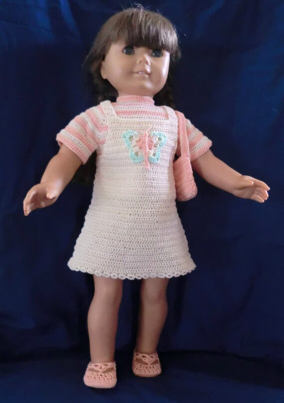 Crochet Pattern 153 Spring Jumper Set for 18 Inch by barbsdolls