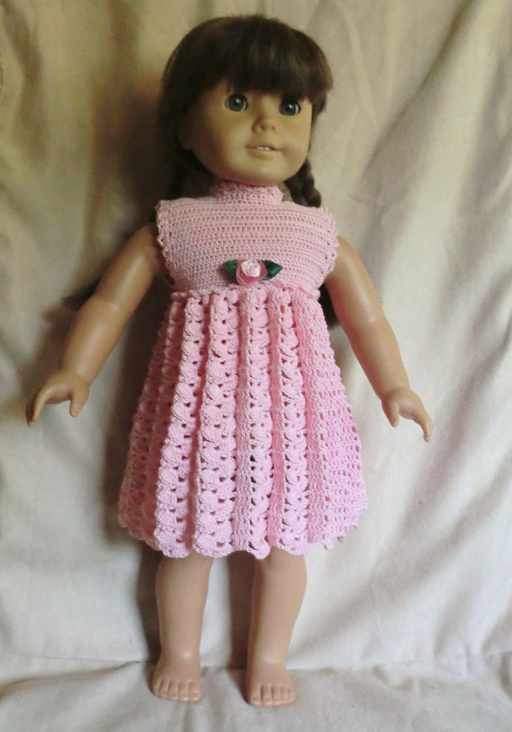 164 Empire Waist Dress Crochet Pattern for American Girl