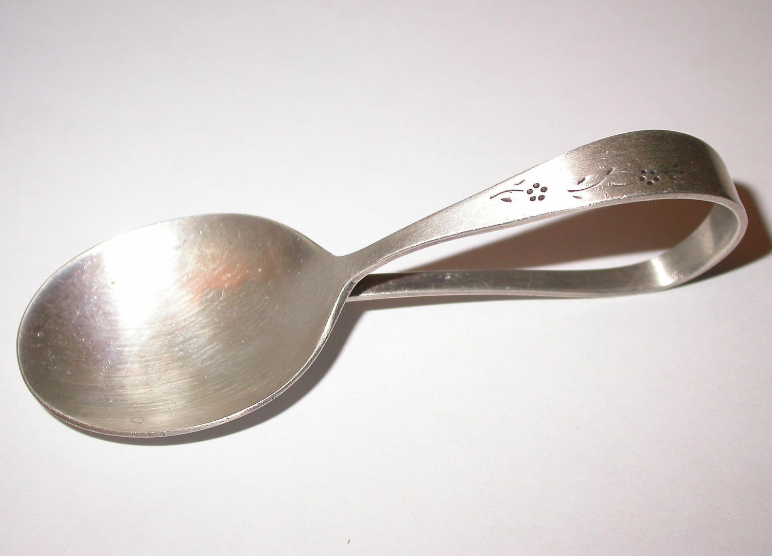 Lullaby Sterling Baby Spoon with curved handle