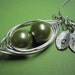 Sweet Peas in a Pod Necklace (2, 3, or 4 peas- pick your color)