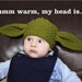 PDF pattern only - Yoda Hat Knitting Pattern - child & adult sizing included