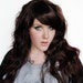 DARK CHOCOLATE Delight wig // Dark Brown and Burgundy Red Wavy Long Layered Wig