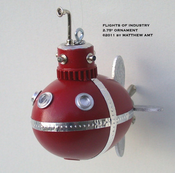 Steampunk Submarine Ornament