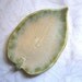 Peaches And Cream Ceramic Leaf Spoon Rest