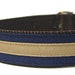 Dog Collar Handmade with Metal Buckle- Chloe's Classic Navy Stripes