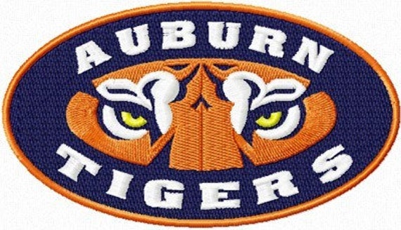 Items similar to AUBURN TIGERS ALABAMA MACHINE EMBROIDERY DESIGN IN 4 ...