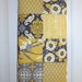 Baby Blanket Aviary Yellow, Gray, Black and White Patchwork Baby Blanket / Quilt - Cotton Desinger Fabric, Chenille and Flannel