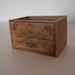 Miniature champagne Veuve Clicquot wooden crate