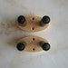 Plain ukulele wall mount hangers, two pack.