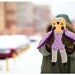 Serge owl , soft art toy by Wassupbrothers.