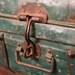 Green Vintage Metal Trunk-Reserved for Tracy