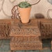 FREE SHIPPING Carved Wood Indian Architectural Element Candle Stand