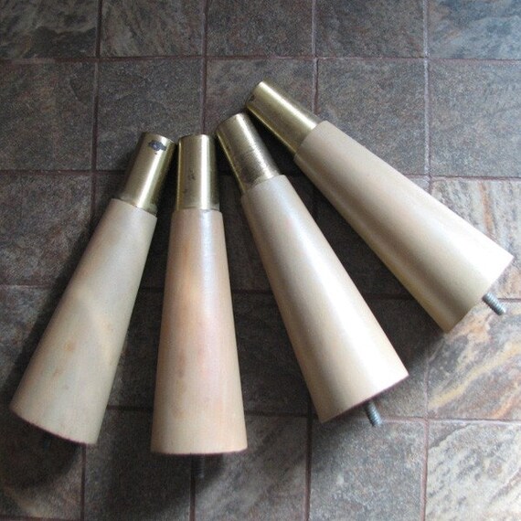 Retro Mid Century Furniture Legs Set of 4