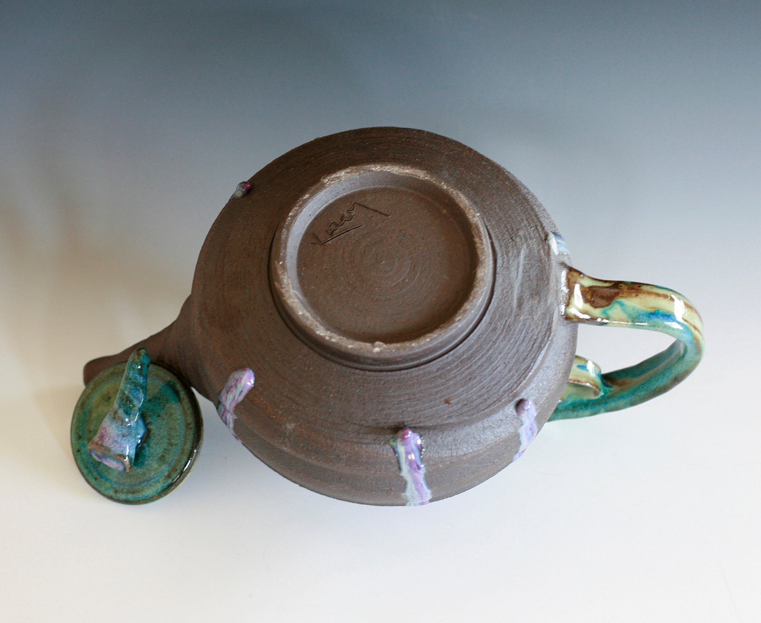 Ceramic Teapot EXTRA LARGE holds 88 oz Handmade Stoneware