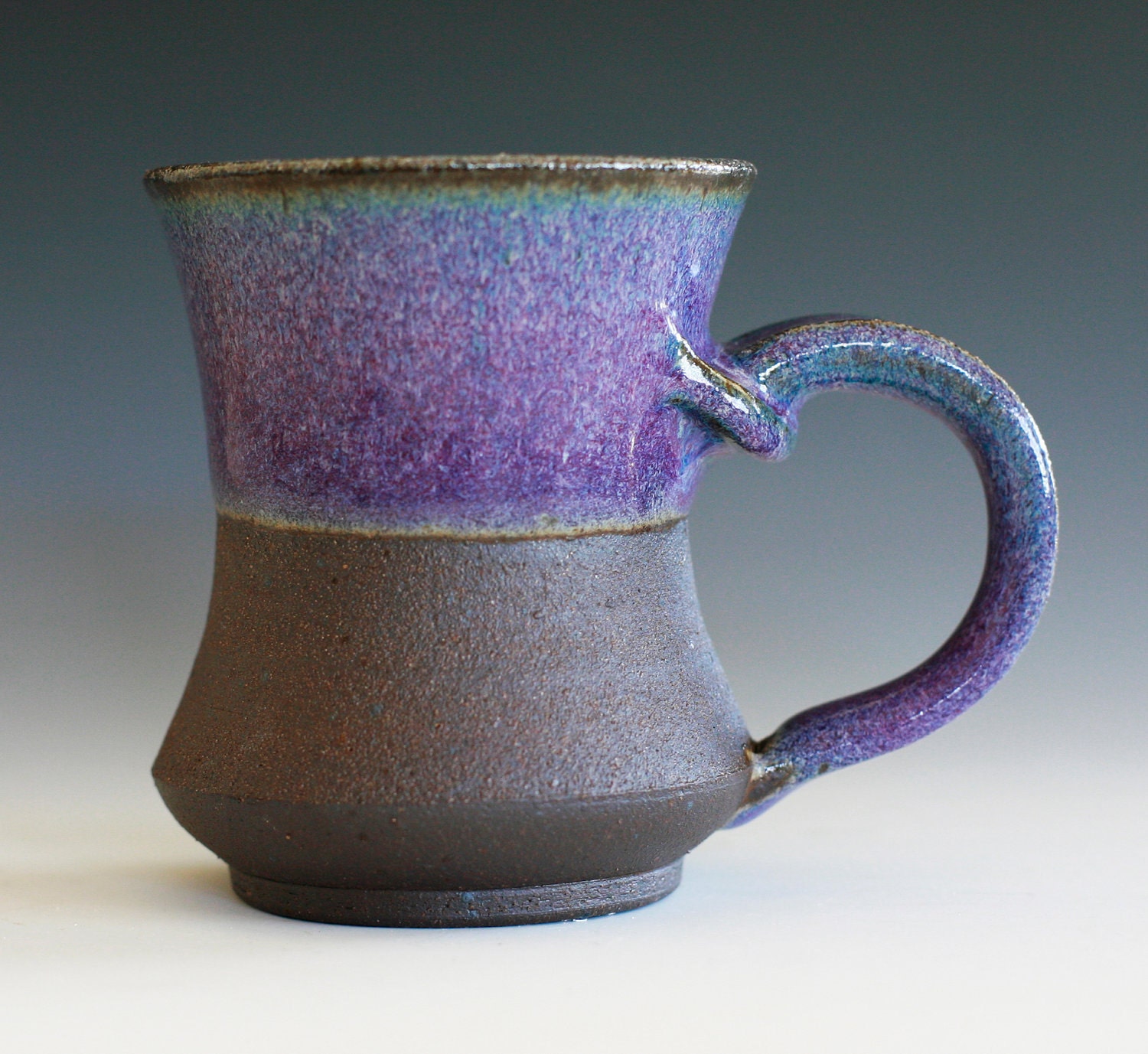 Purple Coffee Mug handmade ceramic cup  ceramic  by ocpottery