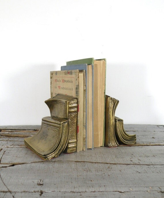 vintage bookends by experimentalvintage on Etsy