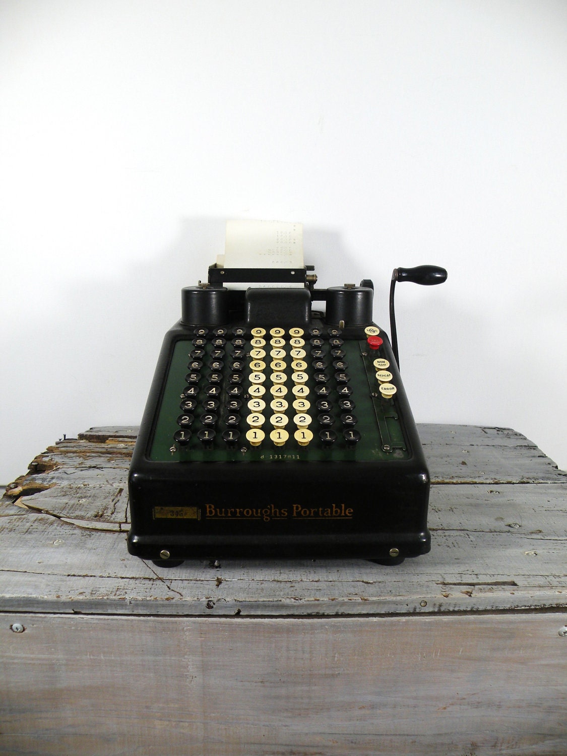 vintage antique adding machine