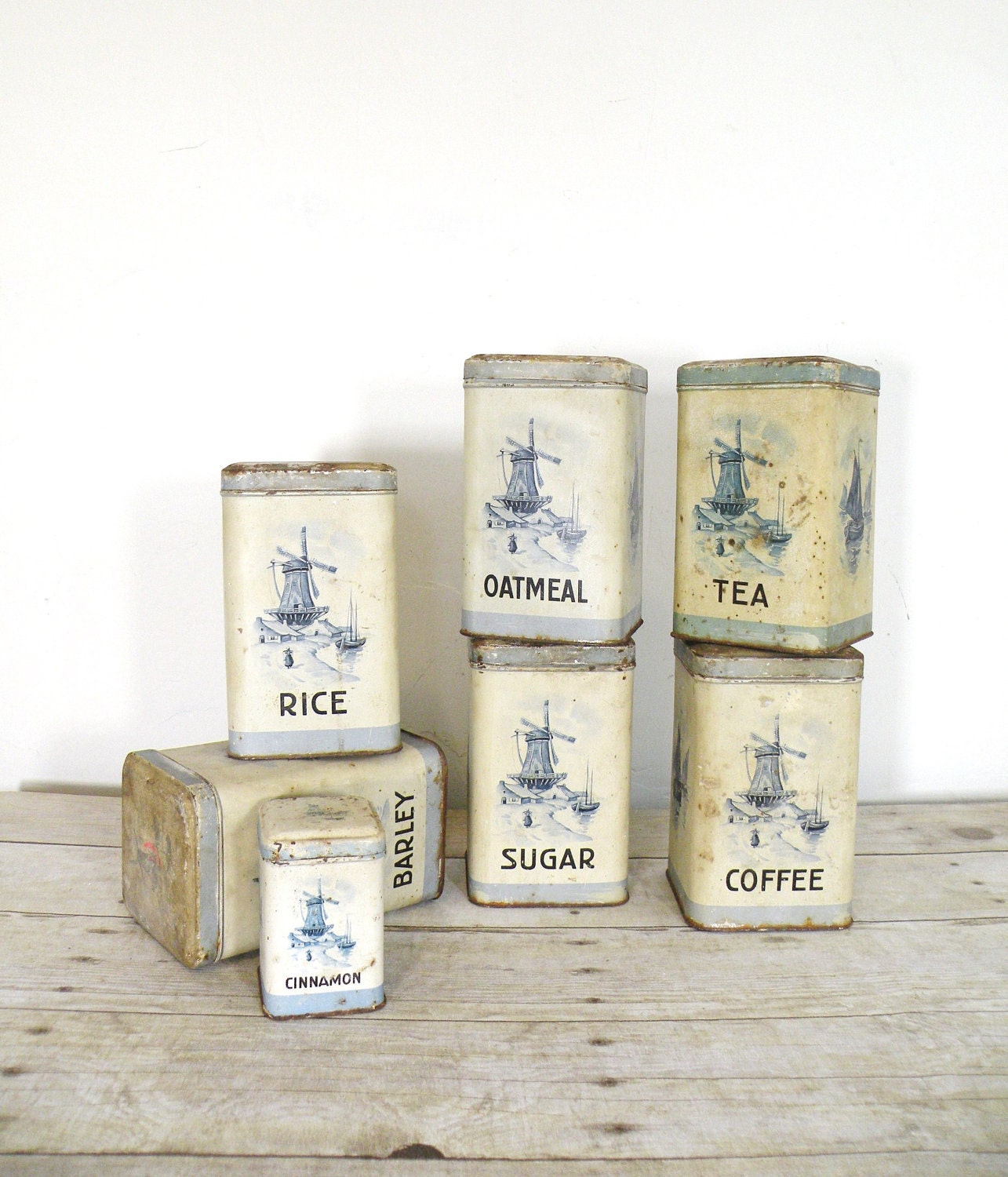 vintage kitchen canister set