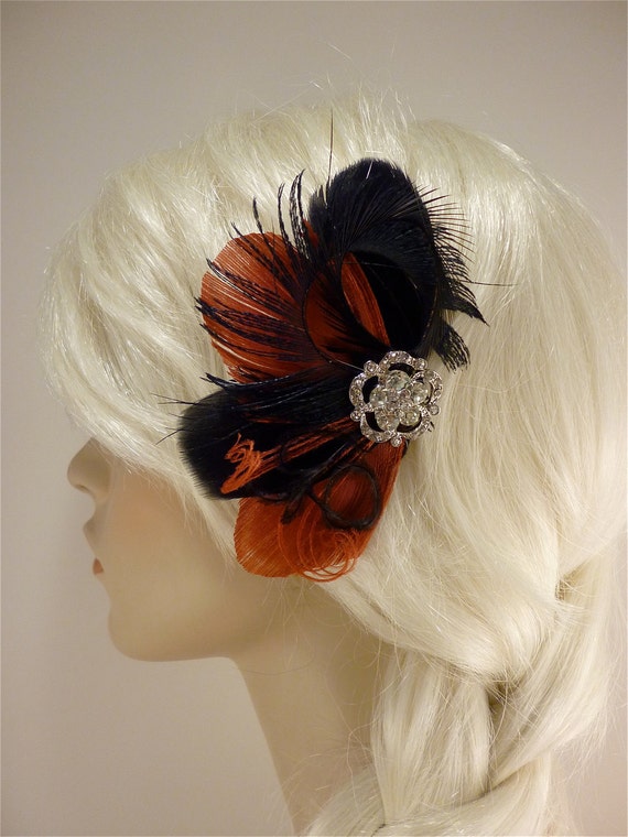 Bridesmaid Hair Accessories Feather Fascinator Feather
