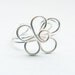 Ear Cuff Silver Flower Ear Wrap Flower