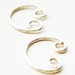Ear Cuff Silver Hoops Pair Ear Wrap
