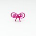 SALE 40% OFF Ear Cuff Pink Bow Dainty Ear Wrap Earcuff