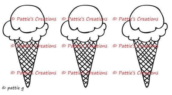 Ice Cream Cone Trio