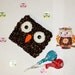 Owlie Owl Drink Cozy or Coaster for Gift or Party Favor