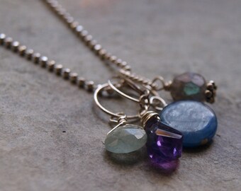 Aquamarine Charm Pendant- Create Your Own Charm Necklace #42