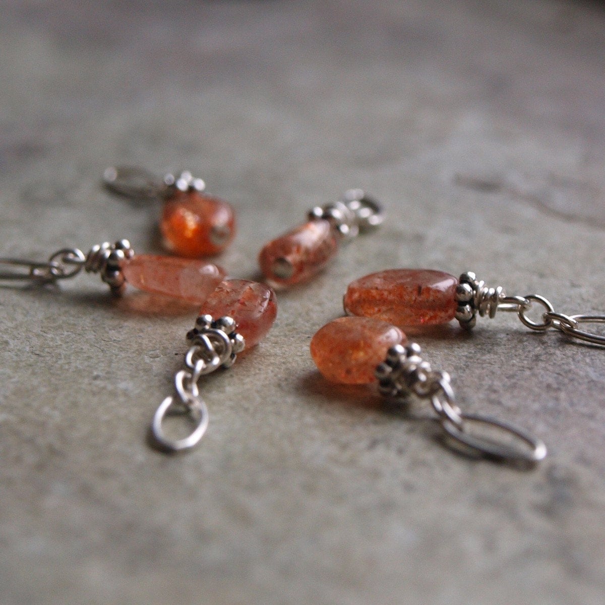 DIY Sunstone Charm Pendant by Clustered on Etsy