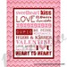 Valentine Subway Art Printable INSTANT DOWNLOAD