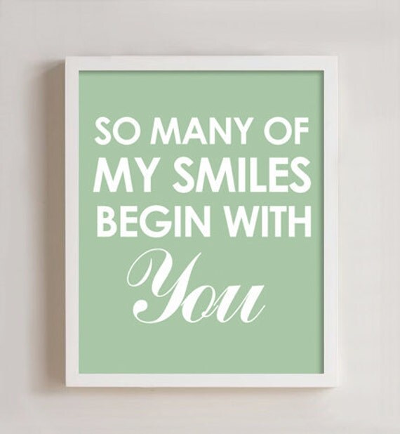 So many of my smiles Wall art - 8 x 10 Il_570xn