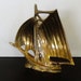 Vintage Brass Clipper Ship, Sailboat