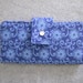Fabric Wallet - Blue Floral Canvas