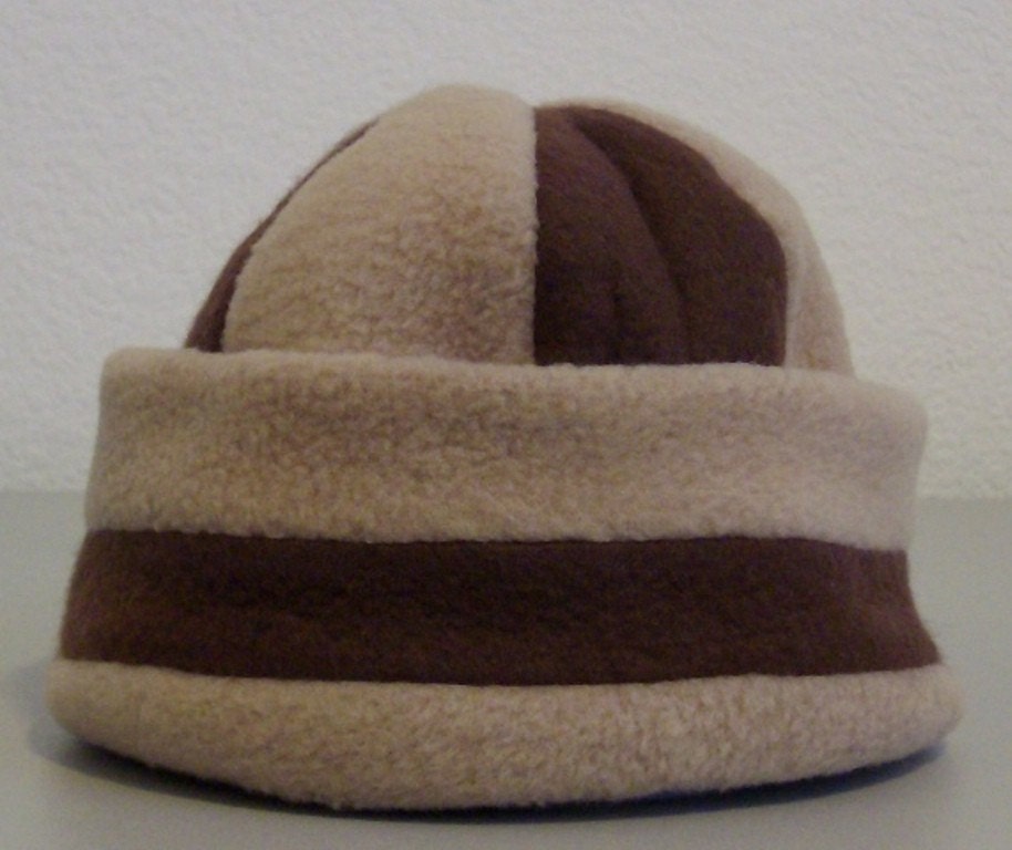 brown fleece beanie
