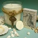 Soy Votive Candles Vintage Key Creamy Coconut With Hand Stamped Matches Set of 3