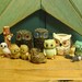 Flock of Vintage Owl Ornaments