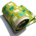 Organic Baby Blanket in Organic Sherpa and Organic Cotton in Green with Lambs and Sheep