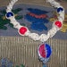 Grateful Dead Stealie Hemp Necklace- hemp jewelry, steal your face, Jerry Garcia, hippie, deadhead, music festivals, macrame
