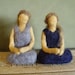 Set of needle-felted sisters + rainbow haired woman