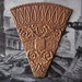1 Amazing Original Vintage 72mm Medieval Design Brass Stamping
