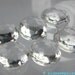 ROCK CRYSTAL / Colorless Quartz LaRgE Micro Facet Top Cabochon. Clean,Bright ,and Lovely. Round. 20 mm (ref.QTZ 106)