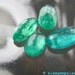 BLUE GrEeN APATITE LaRgEr SiZeS Micro Facet Top Cabs SuPeR blue green. 4 pieces. 18.14cts (ref. ap176)