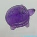 ReDuCeD PrIcE African Amethyst TURTLE. Dow Lek TURTLE Gemstone Carving. OOAK - 17x20x11mm (ref.am141)