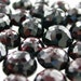 Garnet Micro Facet Top Cabochon.Beautiful Rich Red. Round. BIG SizE 9 MM High Dome (ref.Ga69)