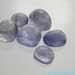IOLITE Petite. CaBoChons. Micro Facet Honeycomb. HIGH dome. 6 pcs. 7x6 to 10x7.5 mm (ref.IO175)