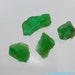 EMERALD Rough. Great Color Semi Facet Grade. Flat ,Blocky. 4 pc. 2.50 cts. 5-8mm (EM334)